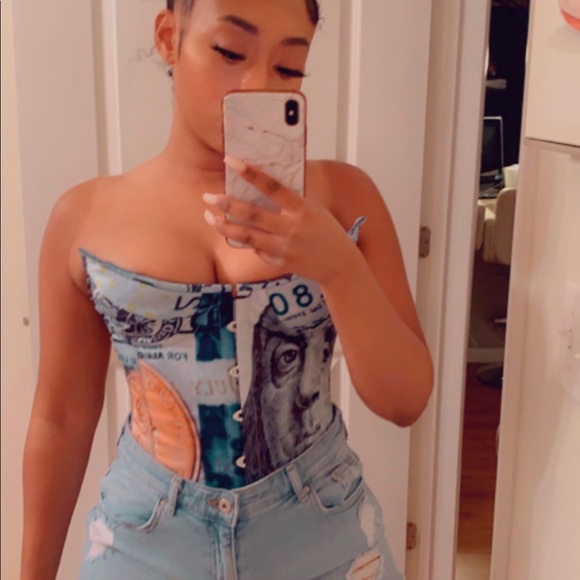 SOLD - Money Corset - Picture 3 of 9